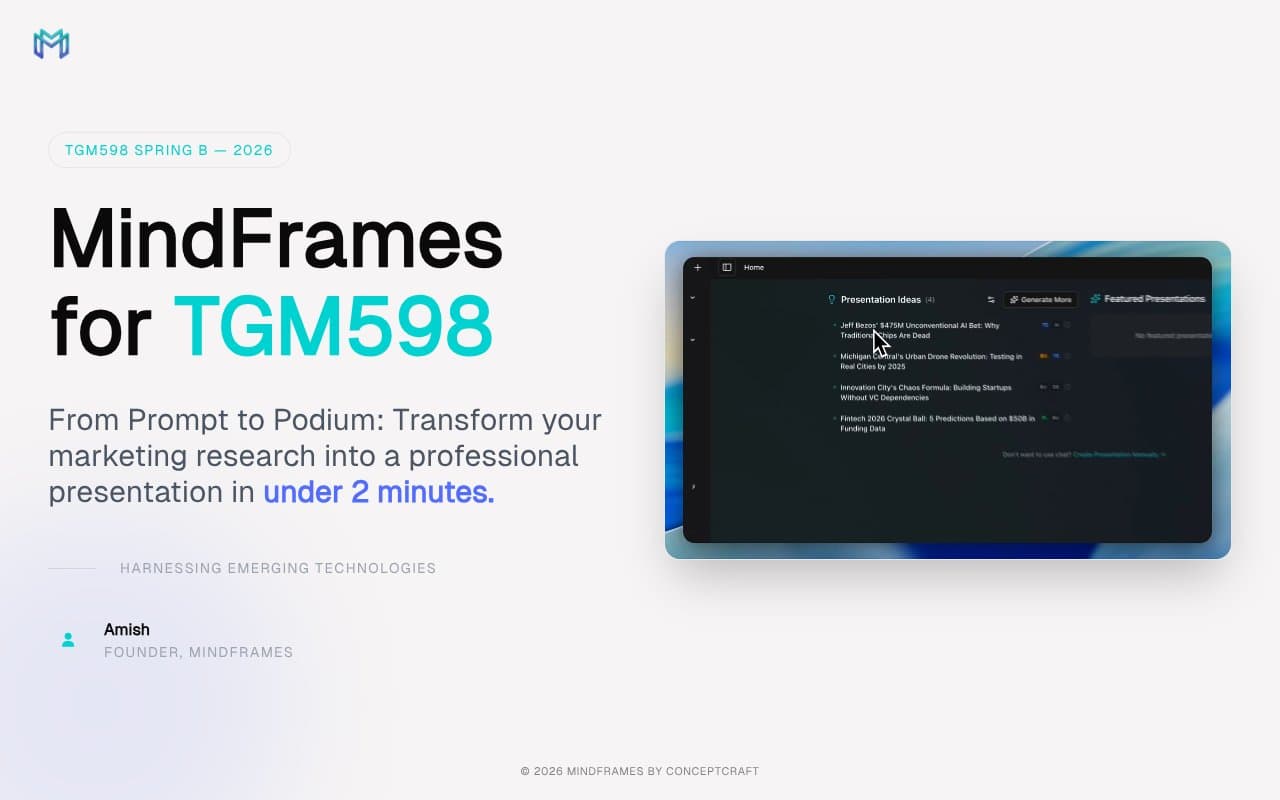 MindFrames for Your Marketing Plan