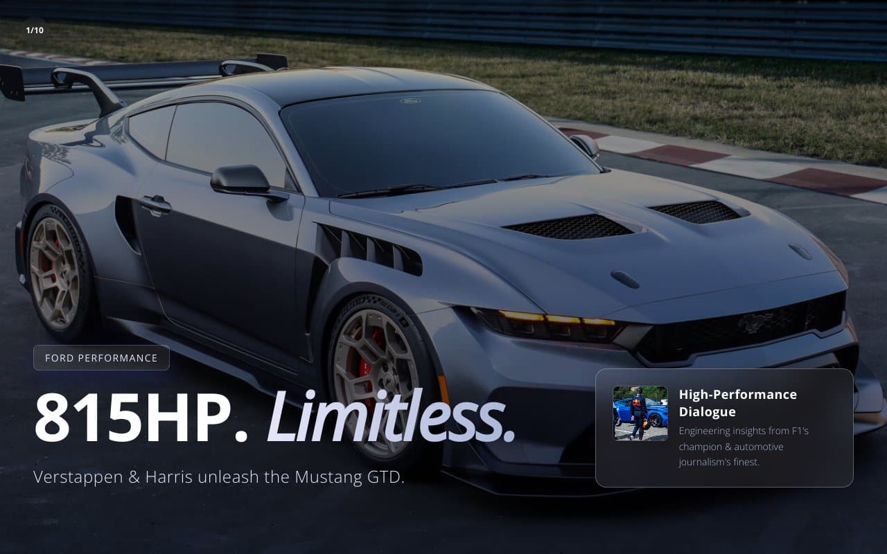 Max Verstappen & Chris Harris Drive the Ford Mustang GTD