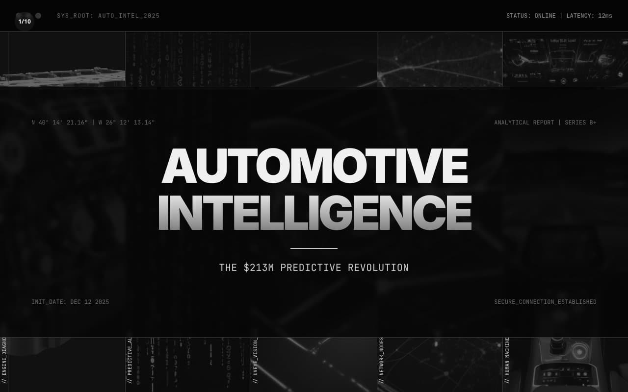 The $2M Startup That Fixes Cars Before They Break: AI-Powered Automotive Diagnostics Revolution