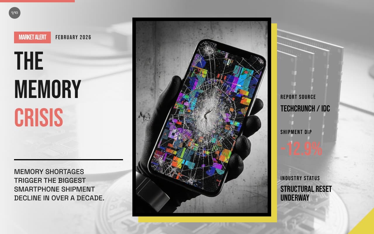 Memory shortage could cause the biggest dip in smartphone shipments in over a decade | TechCrunch