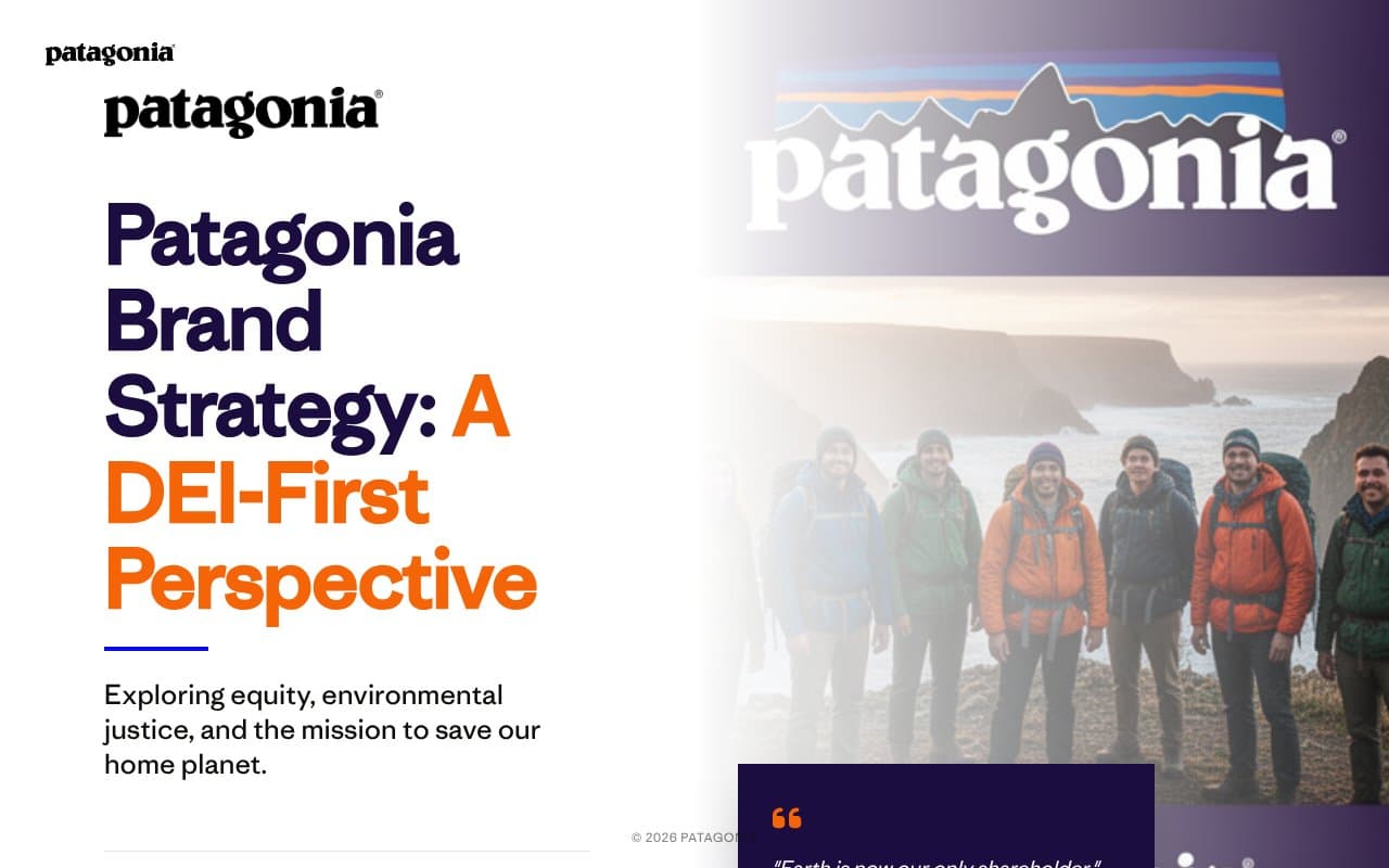 Patagonia: Brand Strategy & DEI Deep Dive