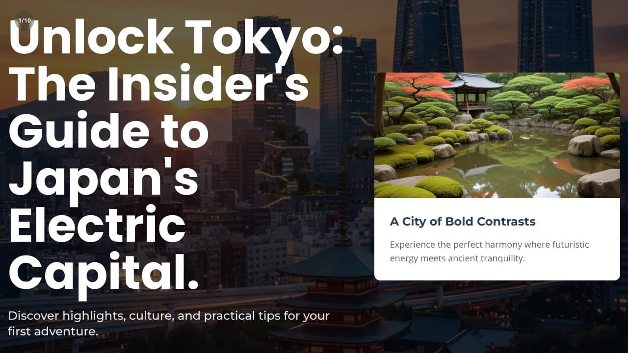 Discover Tokyo: Your Ultimate Japan Travel Guide