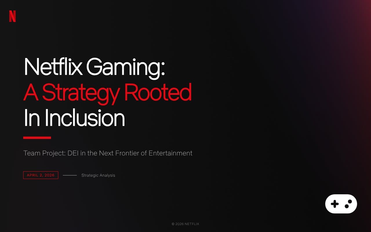 Netflix Gaming & DEI: Playing for Inclusion