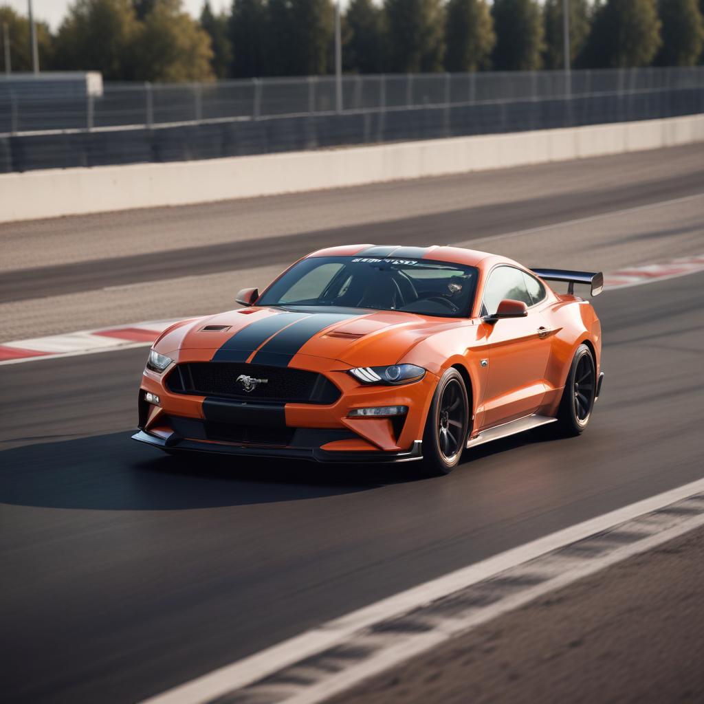 Mustang GTD on track