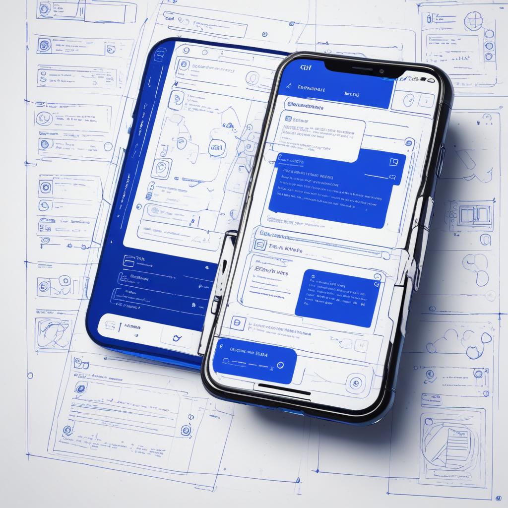 Technical schematic of AI Chat Application Interface