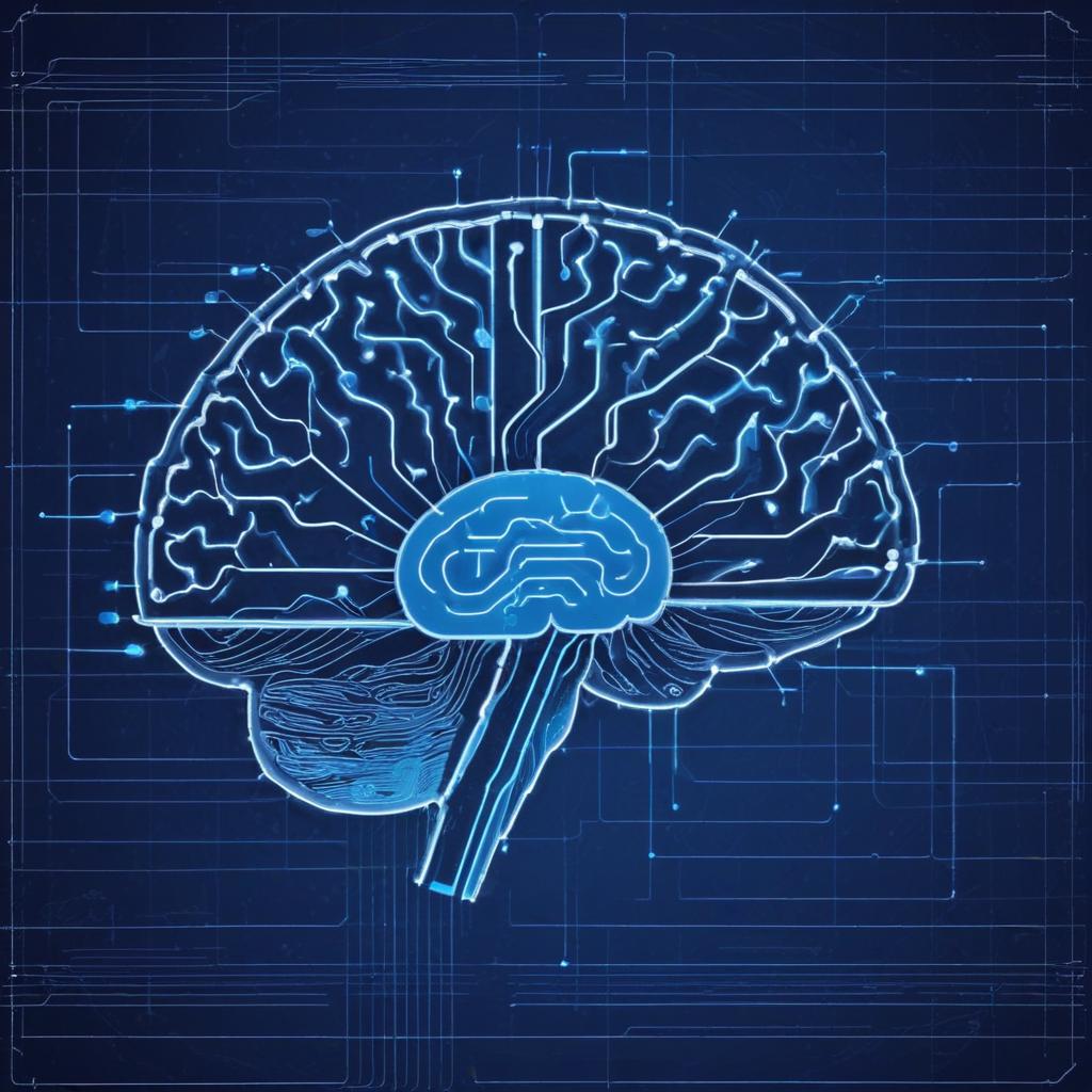 Technical schematic of digital brain