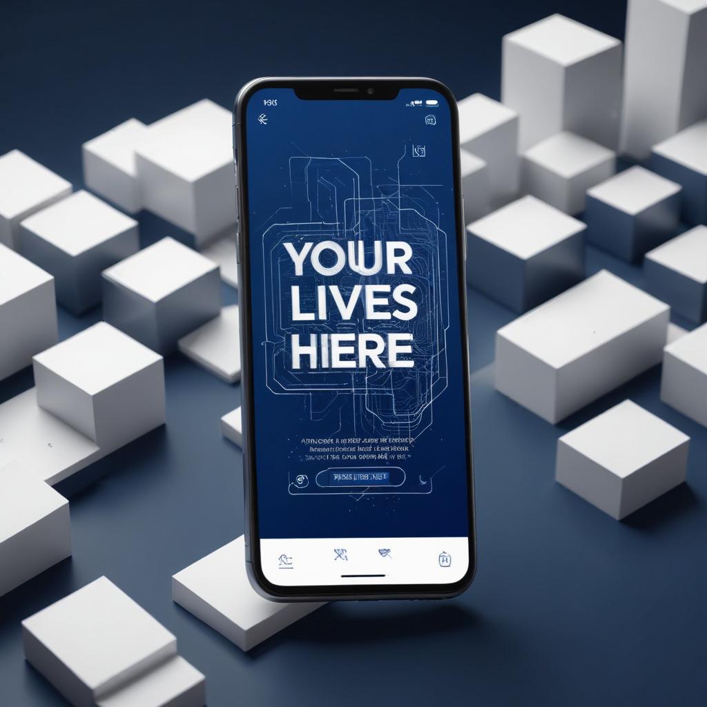 Mobile app mockup showing 'Your App Lives Here'